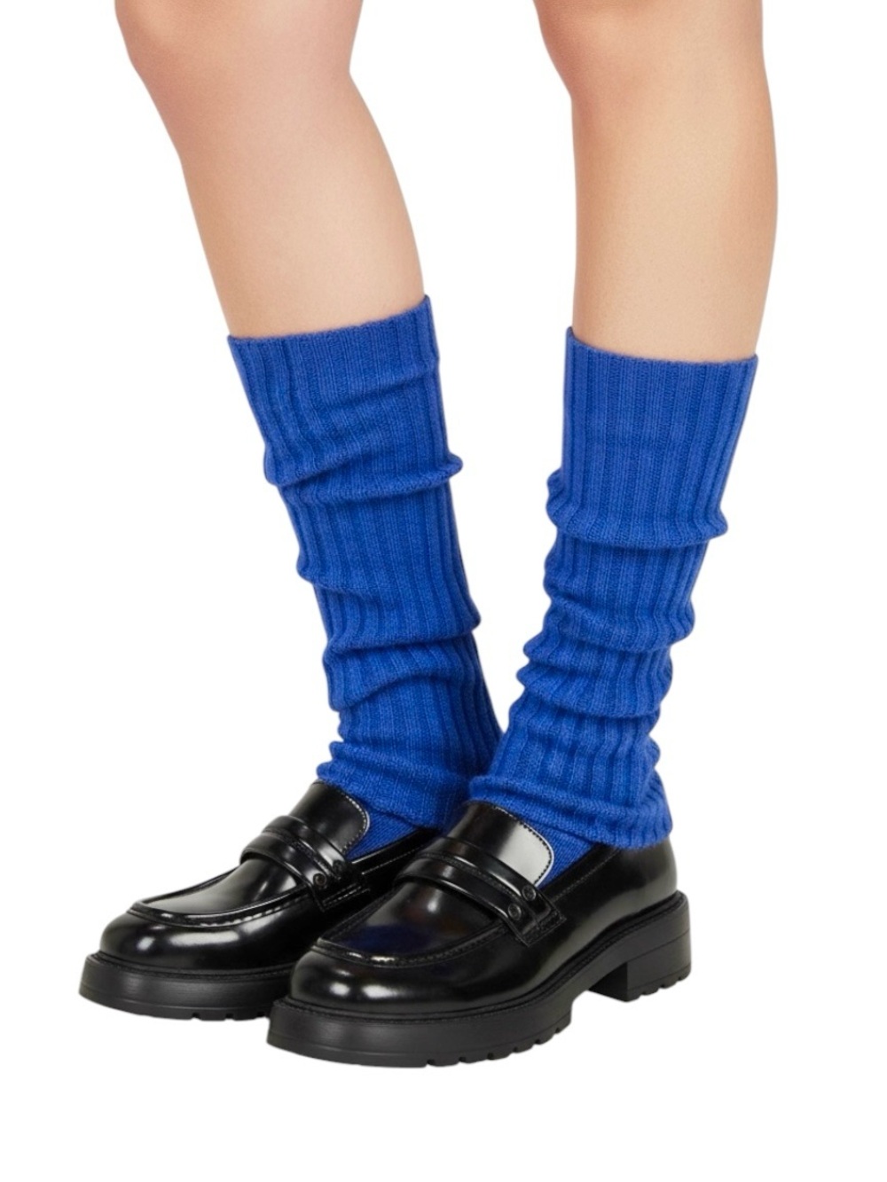 🆕Blue Knitted Leg Warmers